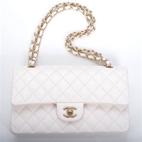 chanel small white bag|chanel small bag with price.